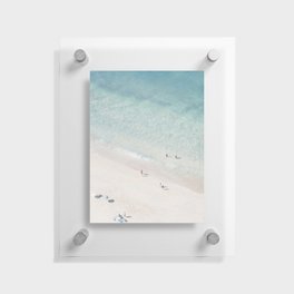 Beach Love 2 (part of a diptych) - Aerial Beach - Ocean - Travel photography Floating Acrylic Print