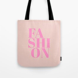 Fashion Print Peach And Pink Typography Minimalistic Wall Art Preppy Modern Decor Tote Bag