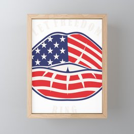 4th of July Independence Day American Framed Mini Art Print