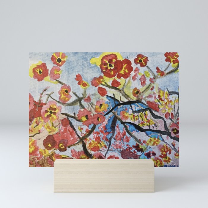 Plum Blossom Sky Mini Art Print