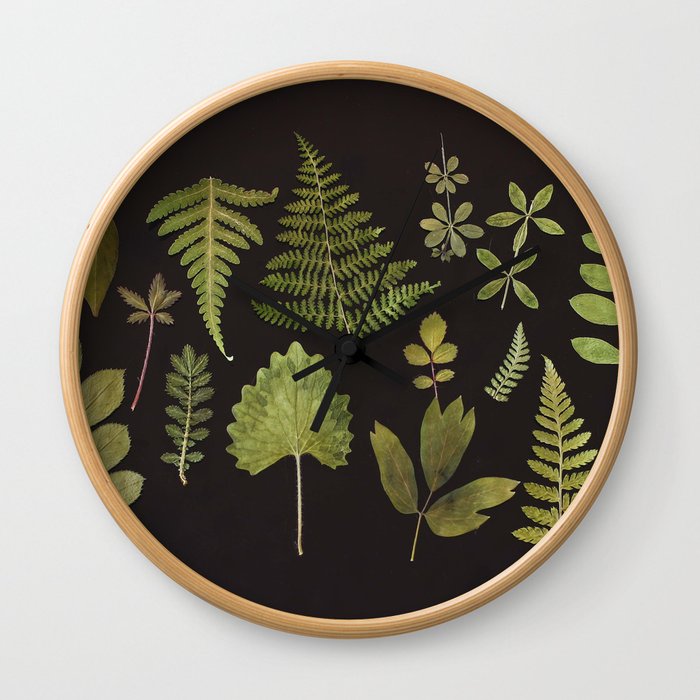 Plants + Leaves 5 Wall Clock