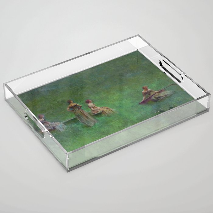 The Lute by Thomas Dewing Acrylic Tray