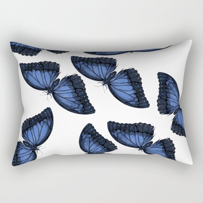 Butterfly Pattern Rectangular Pillow