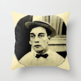 Buster Keaton Throw Pillow