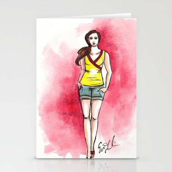 Yellow Top Stationery Cards