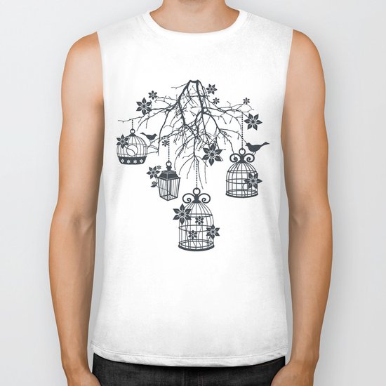 Bird Cage Chandelier Biker Tank