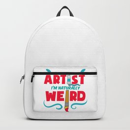 Weird Artist Painter Artistic Brush Color Tube Gift Backpack