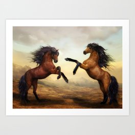 Horse painting Art Print