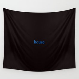 House of Leaves black house. Wall Tapestry