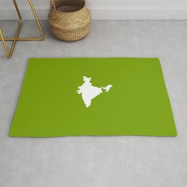 Shape of India 2 Area & Throw Rug
