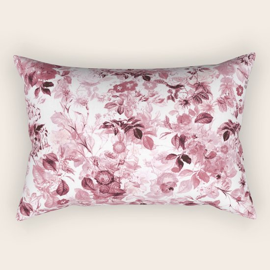 fleuri en rose Rectangular Pillow
