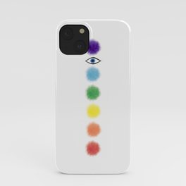 Rainbow chakras iPhone Case