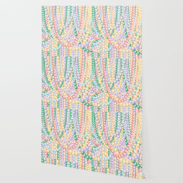 Pearls Pearls Pearls Wallpaper By Ratherswell Society6