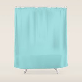 Solid Color Light Teal Shower Curtain By Shabbyhappydesigns Society6