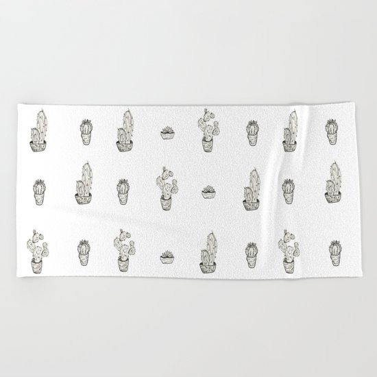 Cactus Garden Beach Towel