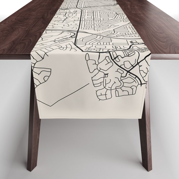 Map of Port St. Lucie USA Table Runner
