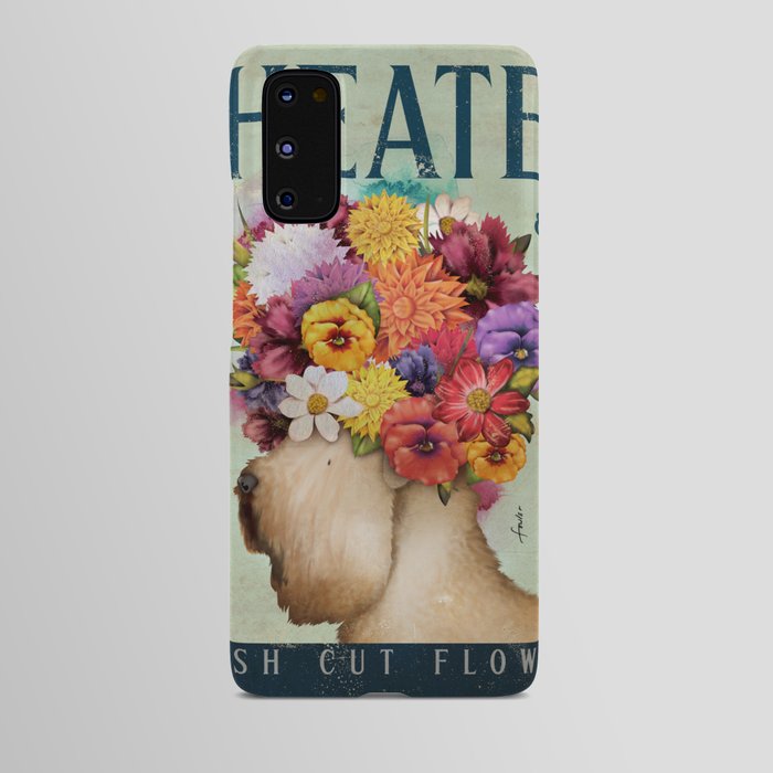 Wheaten terrier wheatie dog flowers flower floral garden farmers market  Android Case