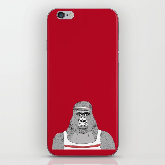 Gorillas love exercise iPhone Skin