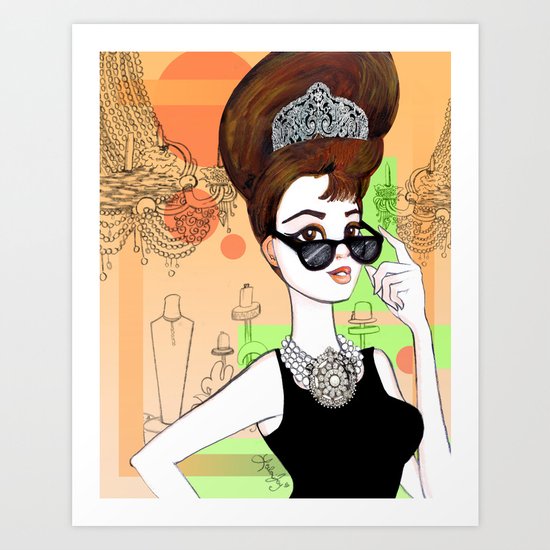 Holly Golightly Art Print