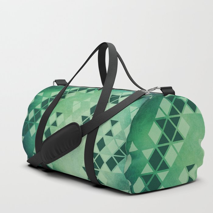 forest green duffle bag
