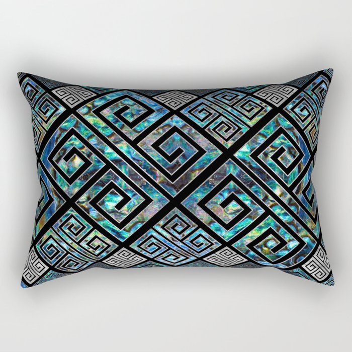 Greek Meander Pattern - Greek Key Ornament Rectangular Pillow