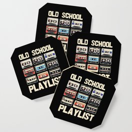 Old School Playlist Cassette Tapes Retro Coaster