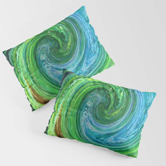 Sea Color Twirl Pillow Sham