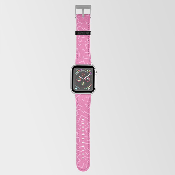 Trendy Geometric 80's 90's Retro Party Pink Apple Watch Band