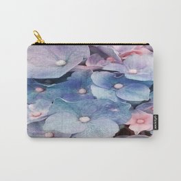 Hydrangea Macro Pink Lavender Blue Carry-All Pouch