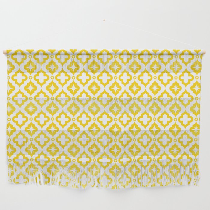 Yellow Ornamental Arabic Pattern Wall Hanging