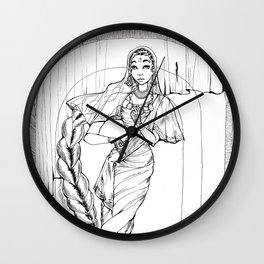 Saree Wall Clock