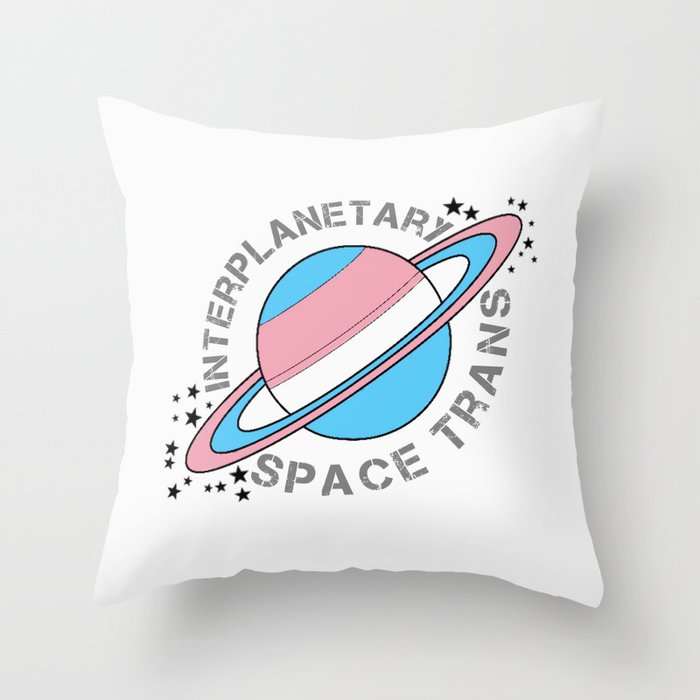 Interplanetary Space Trans Throw Pillow