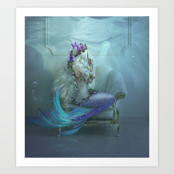 mermaid's tears Art Print