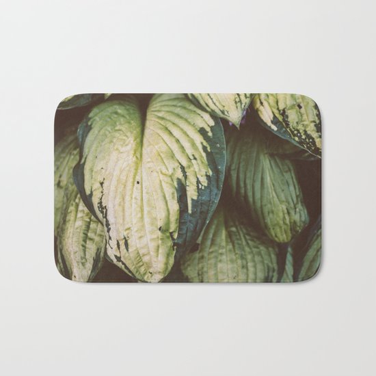 Natural Leaves Pattern Bath Mat