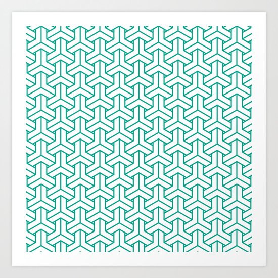 bishamon in emerald Art Print