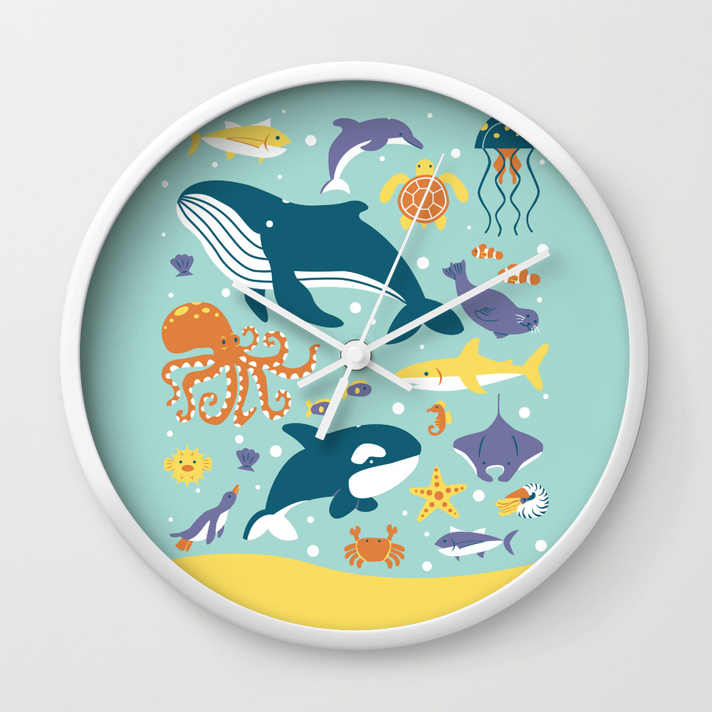 Sea Animals Wall Clock