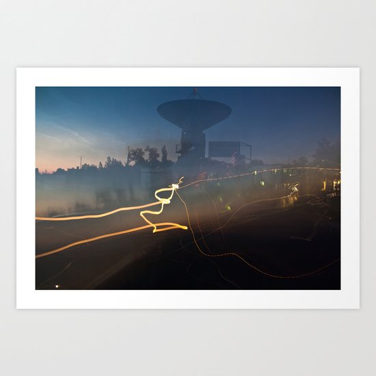 Antenna Flowing Art Print