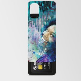 Mixed Media Street Art Woman Portrait Android Card Case