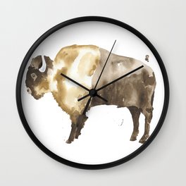 Bison Wall Clock