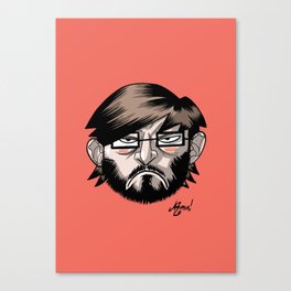 Armin's Faces - 003 - angry Canvas Print