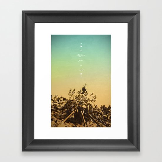 The Happiest Place On Earth Framed Art Print