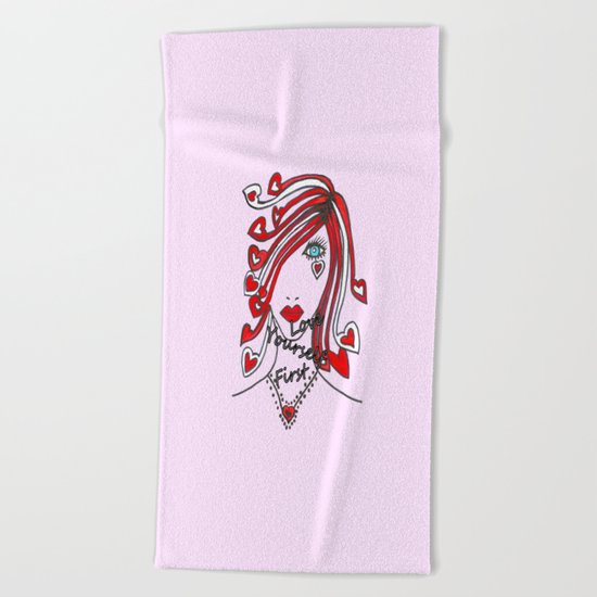 Love Yourself Beach Towel