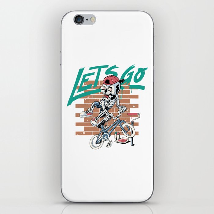 Lets Go Cycling iPhone Skin