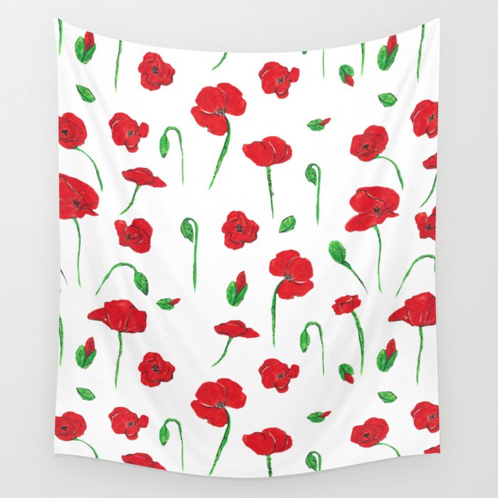 Poppies Wall Tapestry