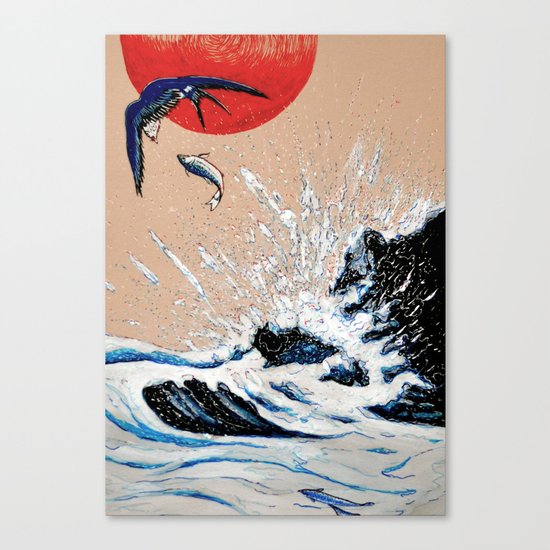 Japan Wave Canvas Print