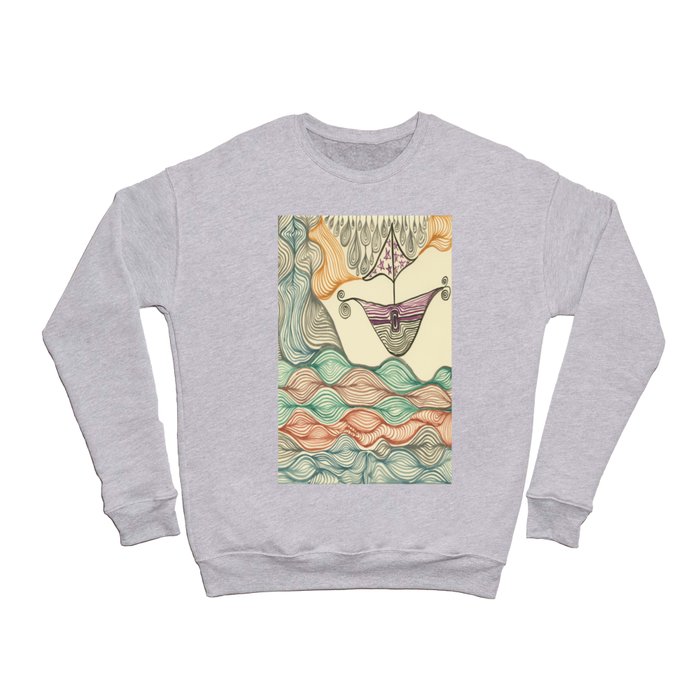 Hundertwasser's last voyage Crewneck Sweatshirt