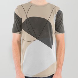 Abstraction_BAUHAUS_GEOMETRIC_SHAPE_FORM_LOVE_POP_ART_0607A All Over Graphic Tee