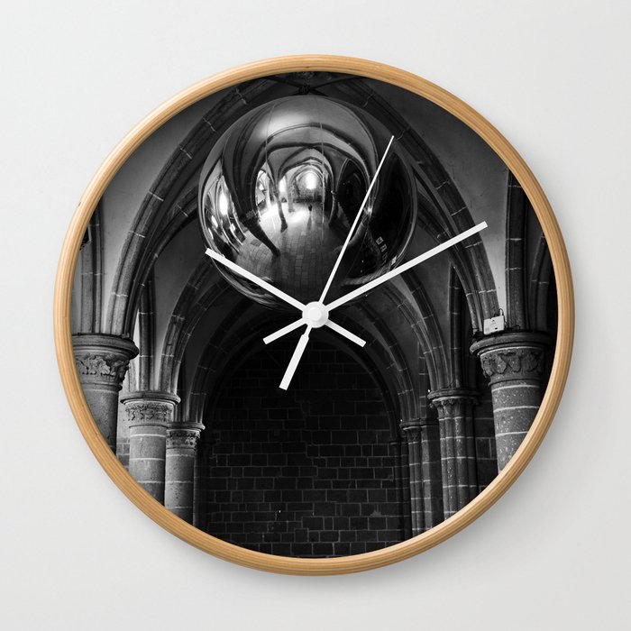 Silent Moment at Mont Saint-Michel Wall Clock