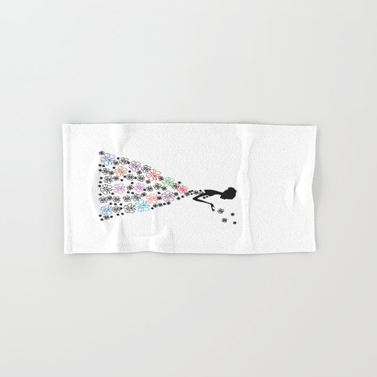 Origami Butterfly Dress No. 1 Hand & Bath Towel
