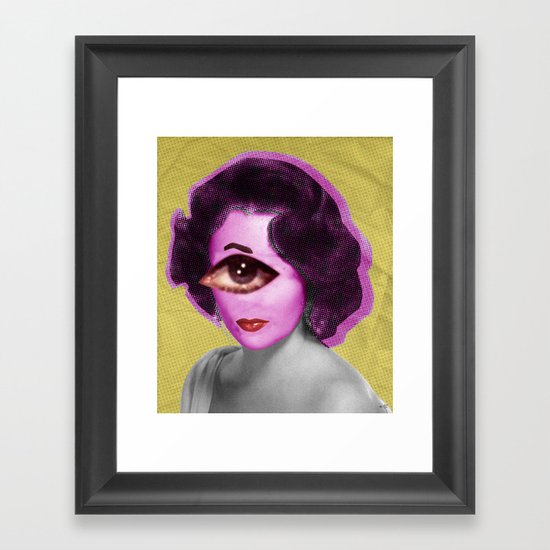 LizT Mix Collage 1 Framed Art Print